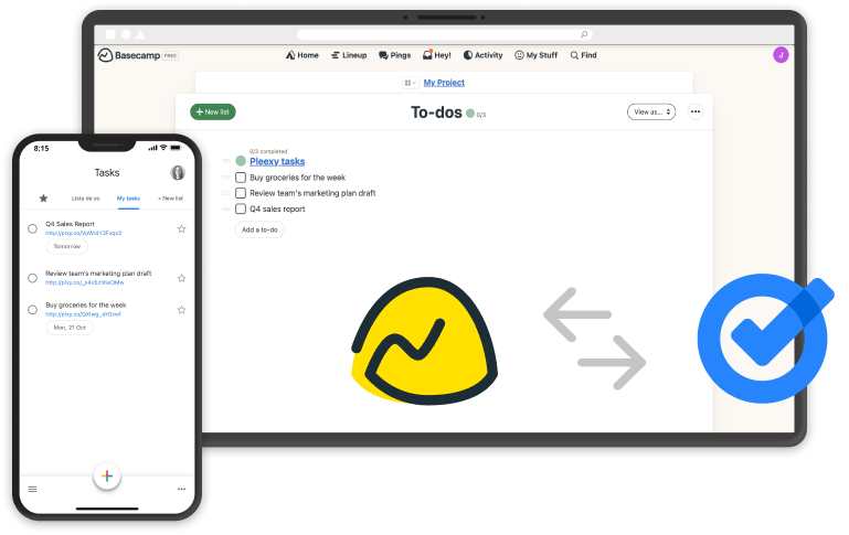 basecamp & google-tasks