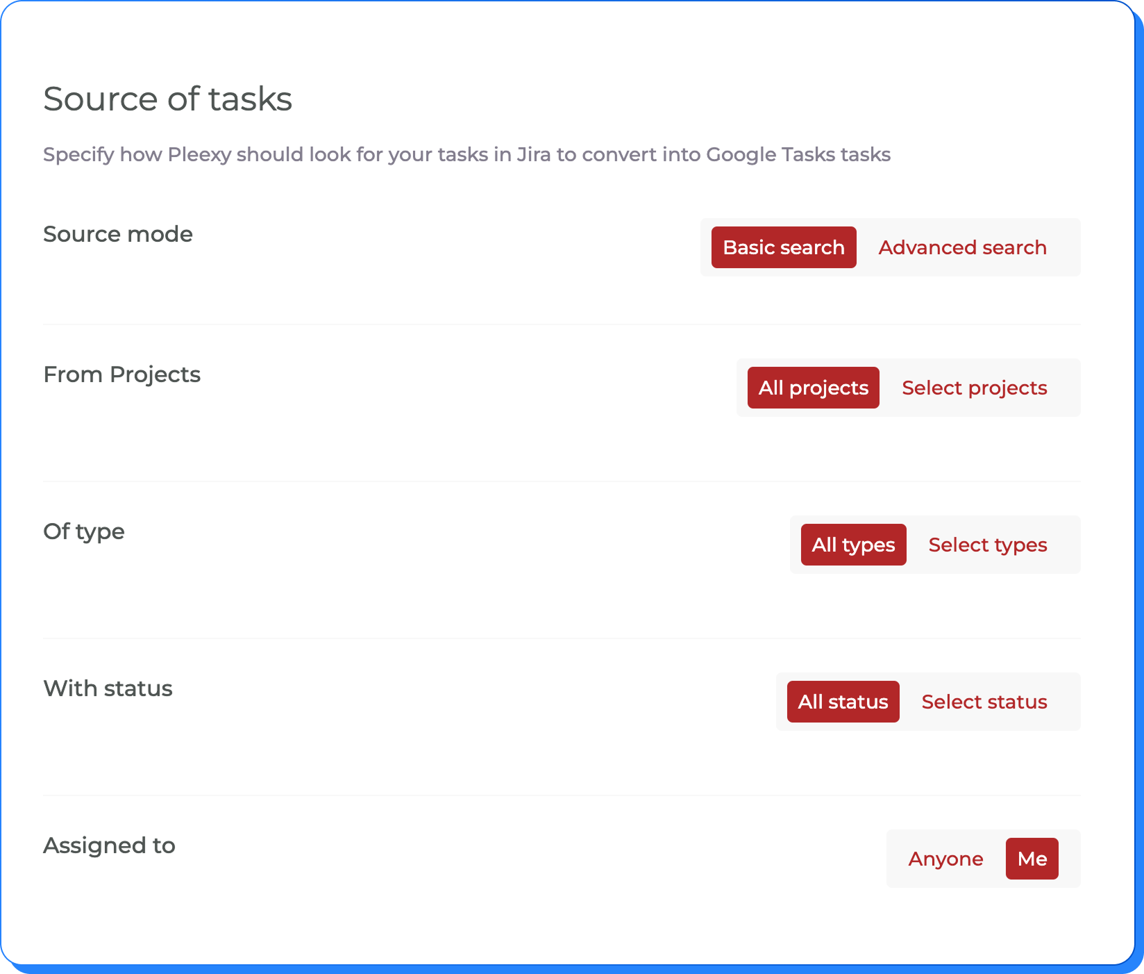 Configure intelligent issue filtering