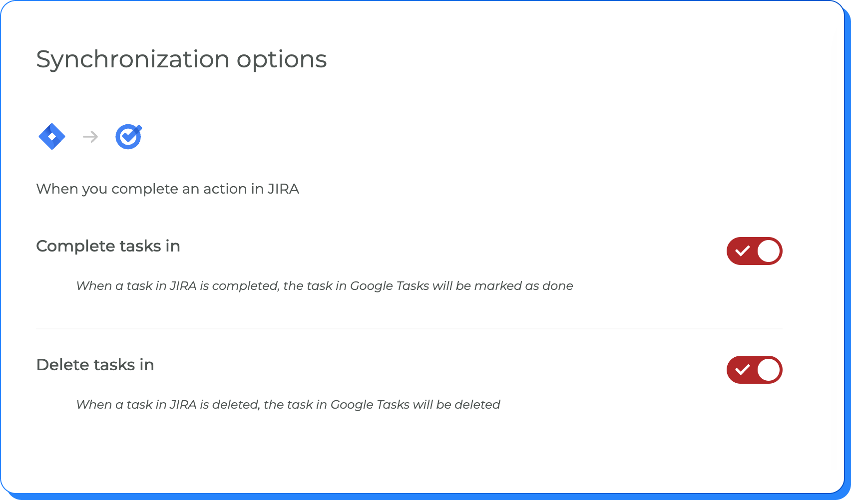 Fine-tune synchronization preferences
