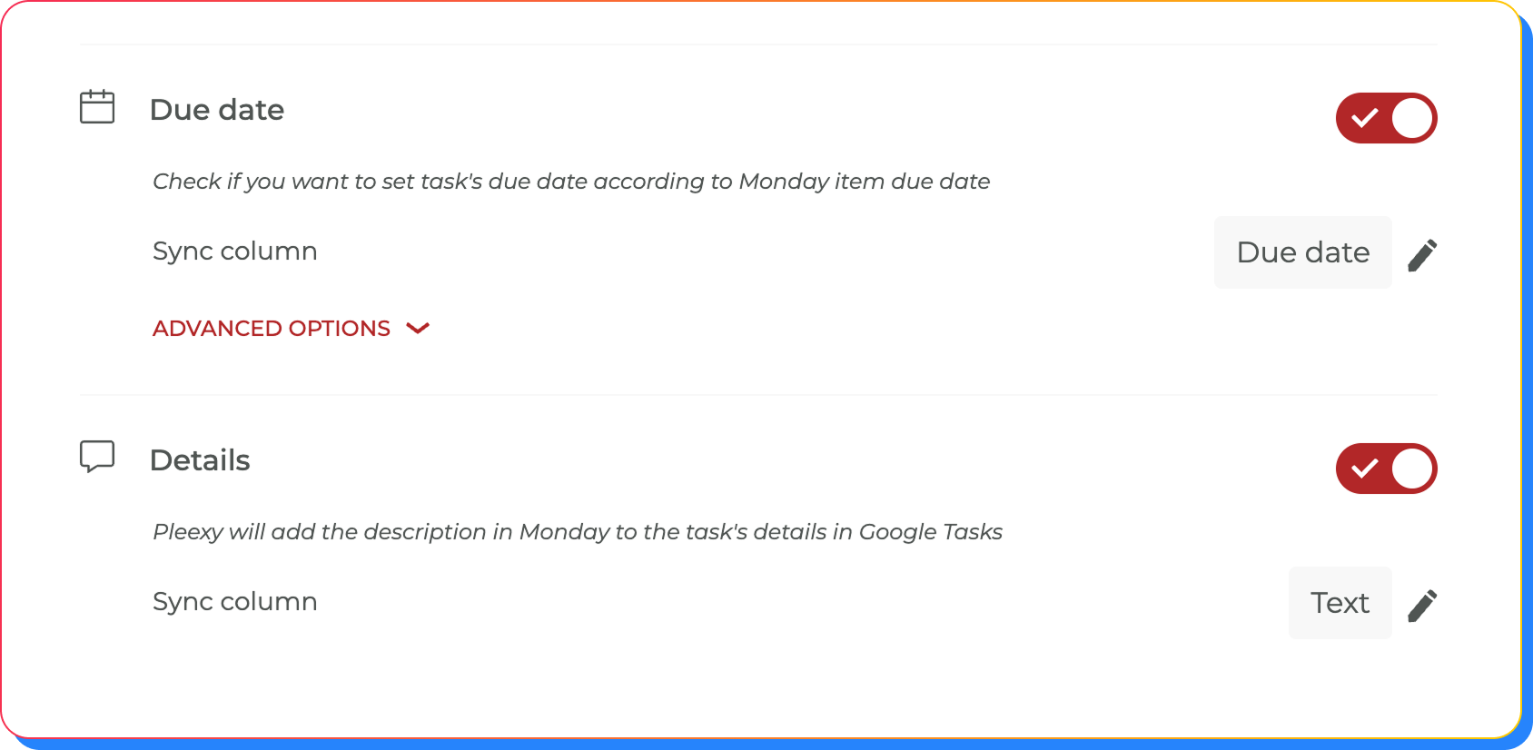 Customize Google Tasks formatting