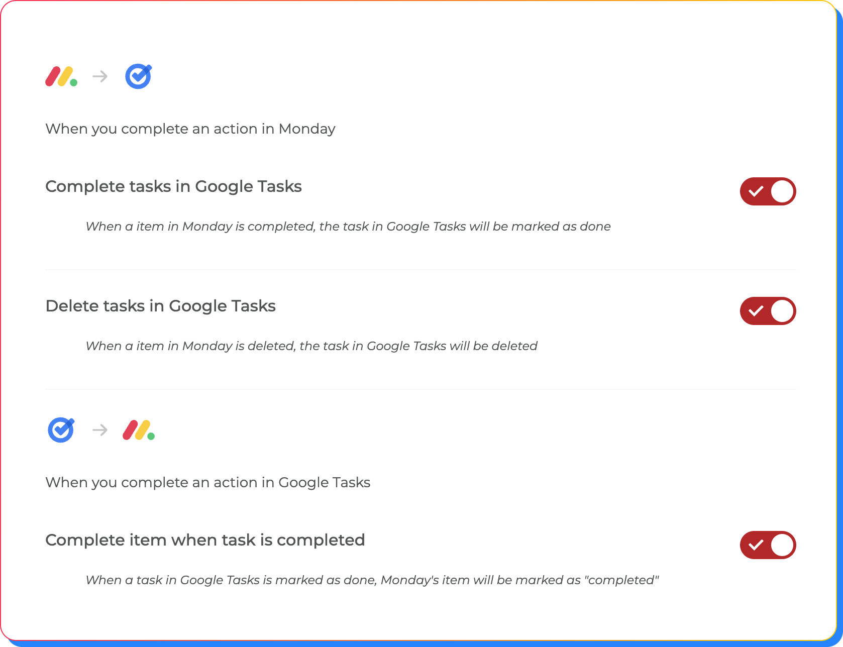 Fine-tune synchronization preferences