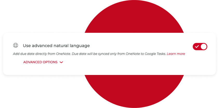 Use advanced natural language to create smart tasks directly from OneNote and save time
