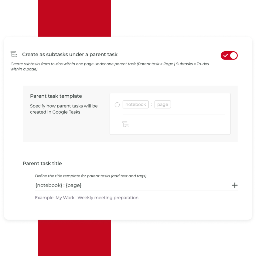 Choose how your tasks are organised