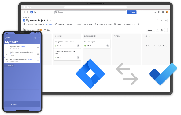 jira & mstodo
