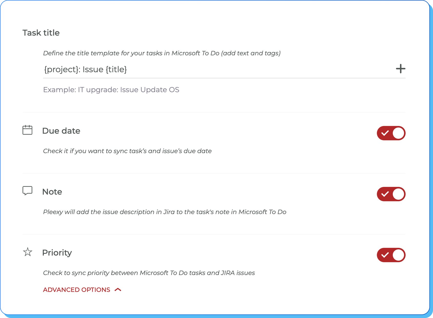 Customize Microsoft To Do task creation