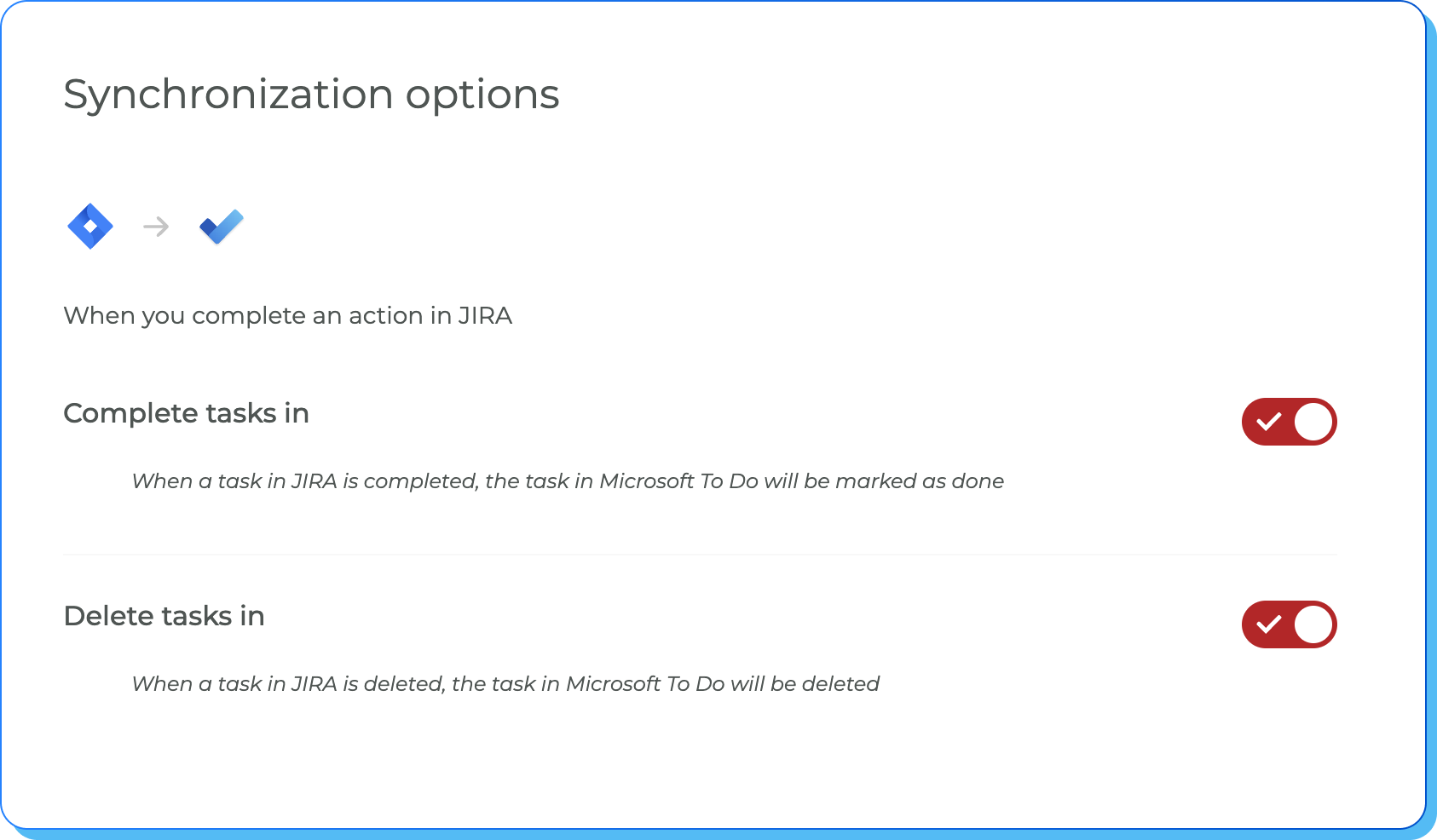Fine-tune synchronization settings
