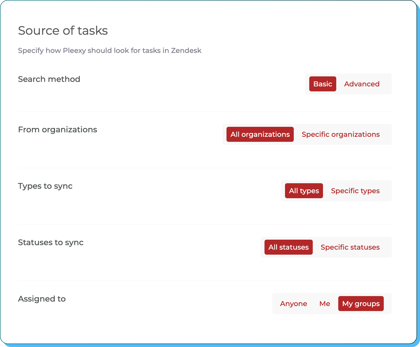 Configure intelligent ticket filtering