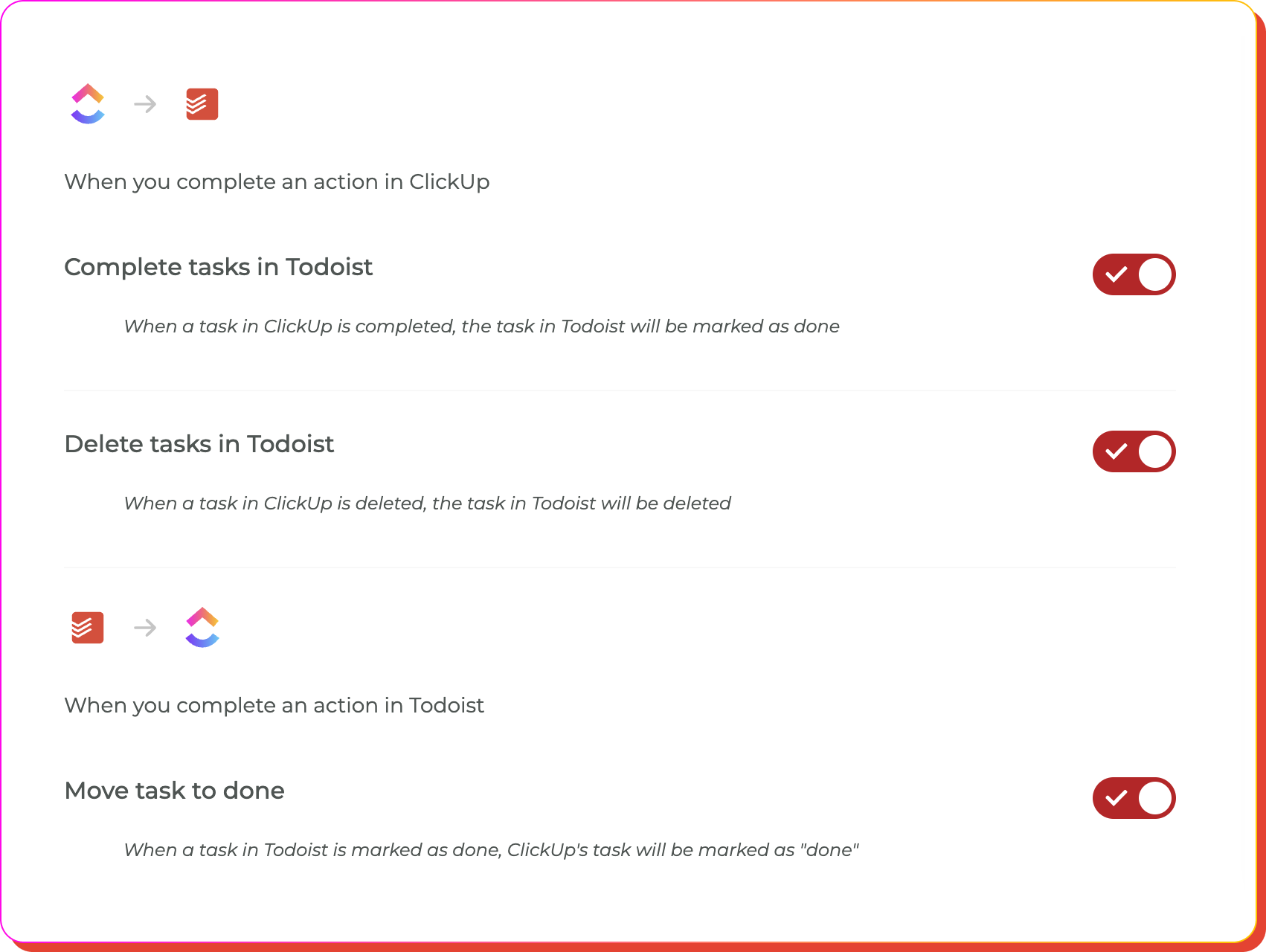 Fine-tune sync preferences