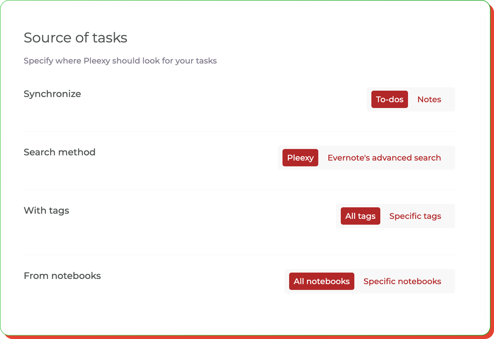 Configure intelligent content filtering