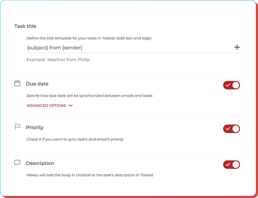 Contextual Task Details