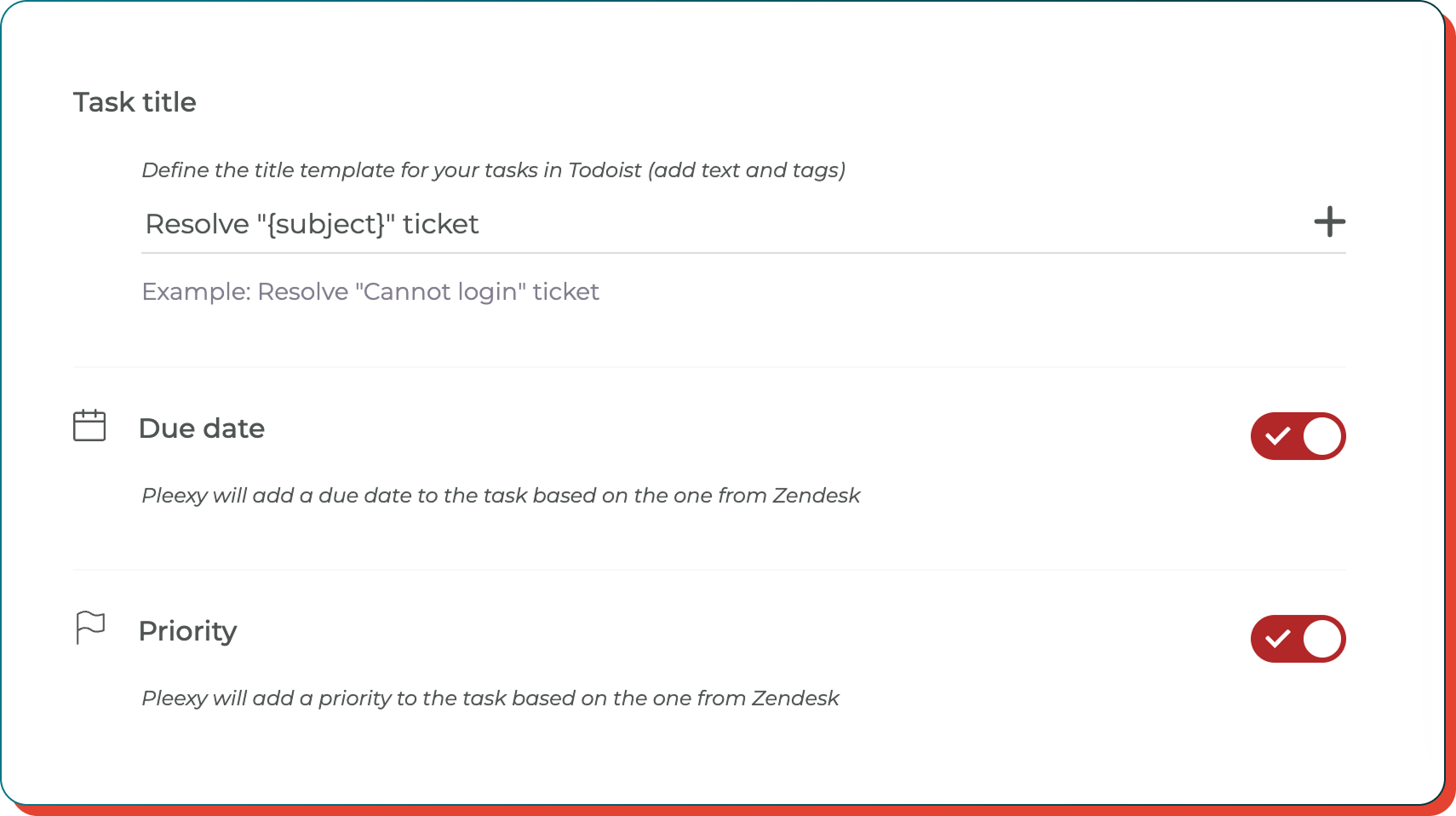 Customize Todoist task creation